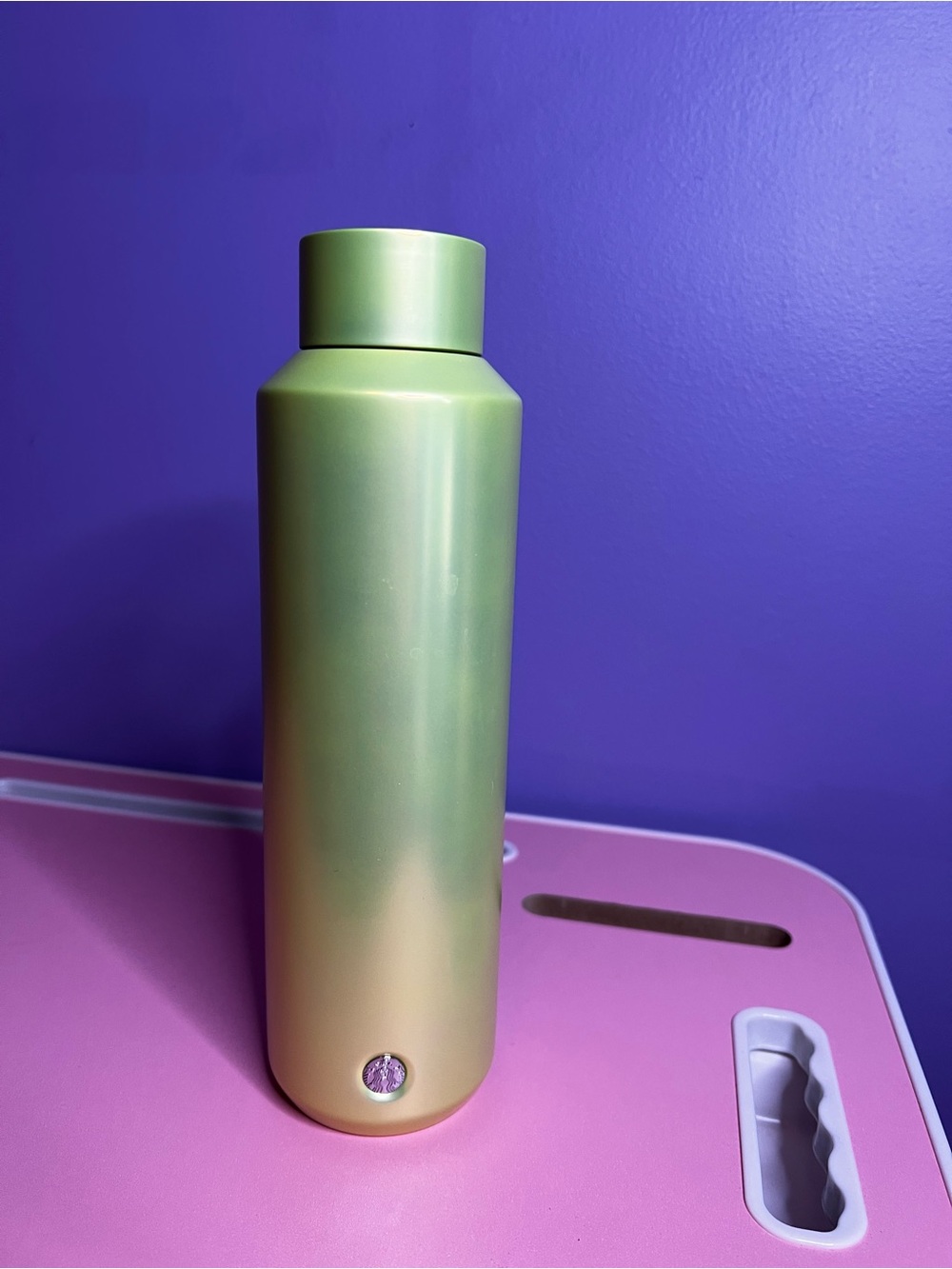 Starbucks Neon Chartreuse Stainless Steel Water Bottle